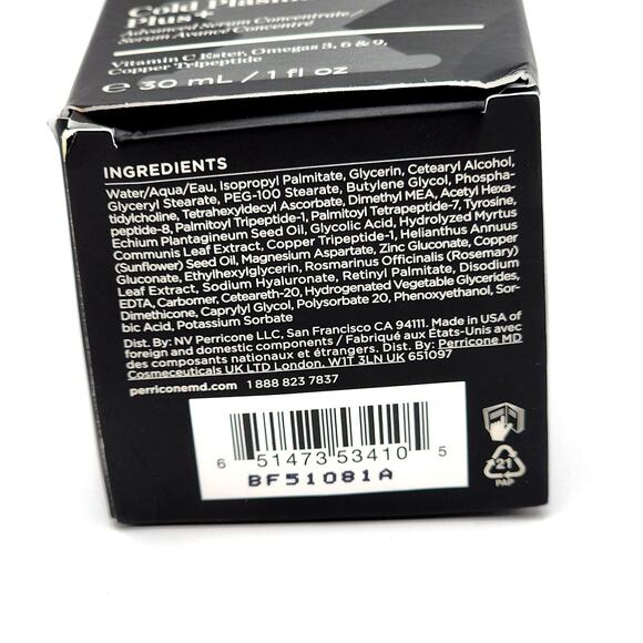 Perricone MD Cold Plasma Plus+ Advanced Serum Concentrate 1 fl oz RETAIL $155 - Picture 6 of 10